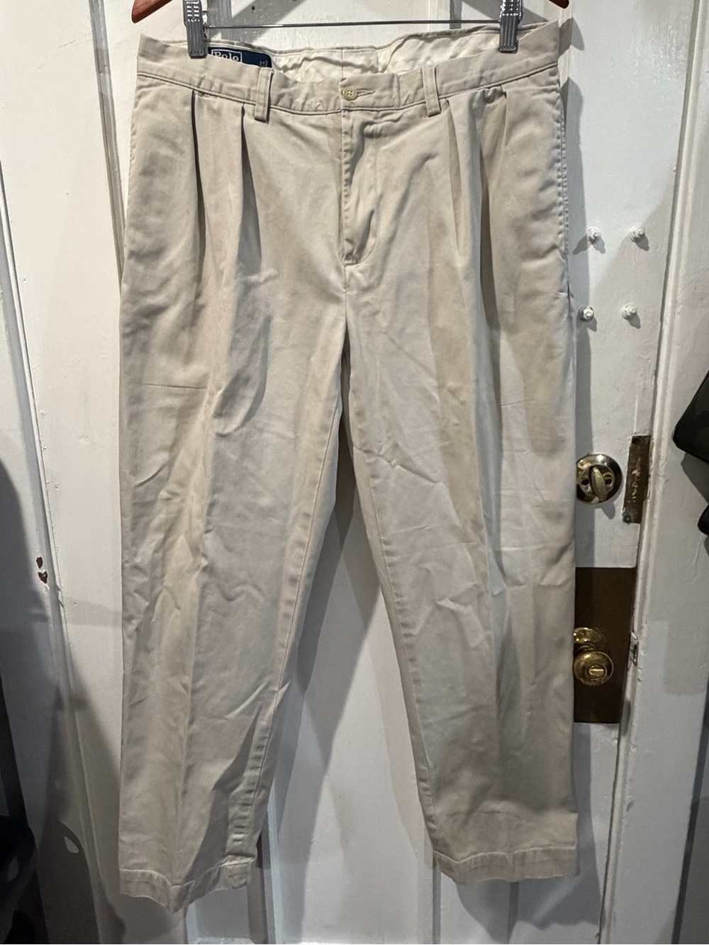 Polo by Ralph Lauren Men's Pleated Chino Pants - Cream